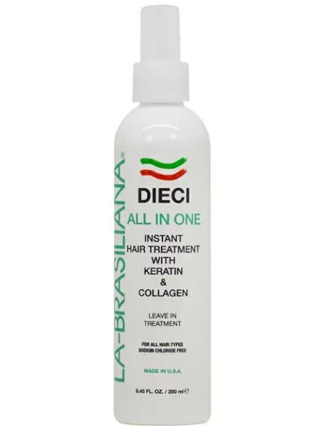 La-Brasiliana Dieci All-In-One Instant Hair Treatment 8 oz