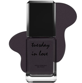 Tuesday in Love Black With Purple Undertone Nail Polish 15ML