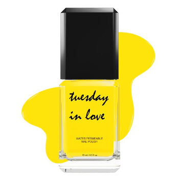 Tuesday in Love Bright Lemon Yellow Nail Polish 15ML