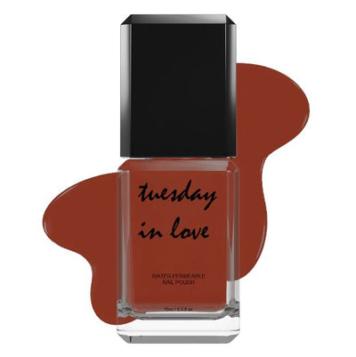 Tuesday in Love Dark Chocolate Brown Nail Polish 15ML