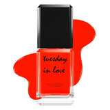 Tuesday in Love Deep Bright Orange Nail Polish 15ML