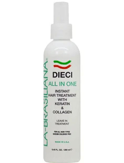La-Brasiliana Dieci All-In-One Instant Hair Treatment 8 oz