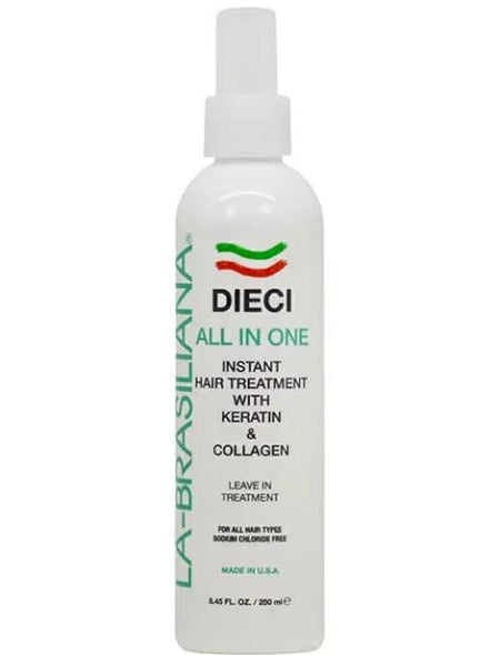La-Brasiliana Dieci All-In-One Instant Hair Treatment 8 oz