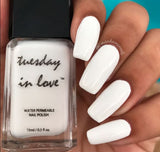 Tuesday in Love Pure White Nail Polish 15ML