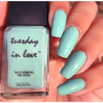 Tuesday in Love Light Teal Nail Polish 15ML