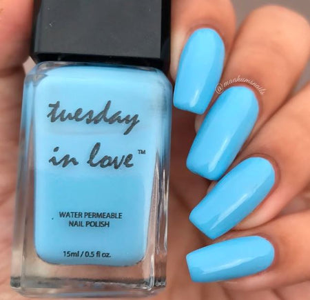 Tuesday in Love Medium Sky Blue Nail Polish 15ML