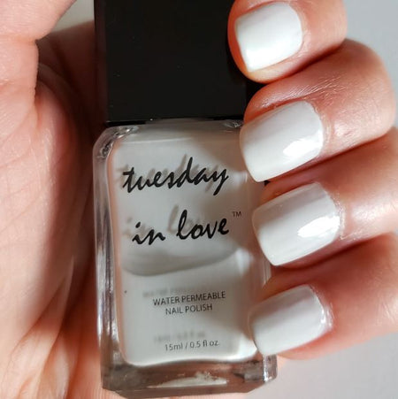 Tuesday in Love Off White With Grey Undertone Nail Polish 15ML