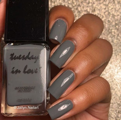 Tuesday in Love Dark Grey Nail Polish 15ML