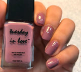 Tuesday in Love Deep Neutral Plum Nail Polish 15ML