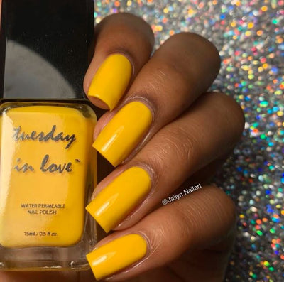 Tuesday in Love Bright Lemon Yellow Nail Polish 15ML