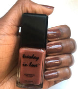 Tuesday in Love Dark Chocolate Brown Nail Polish 15ML