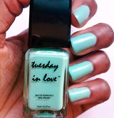 Tuesday in Love Light Aqua Blue Nail Polish 15ML