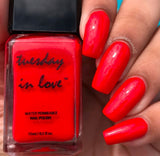 Tuesday in Love Sunset Red Nail Polish 15ML