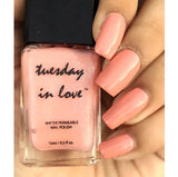 Tuesday in Love Medium Peach Pink Nail Polish 15ML