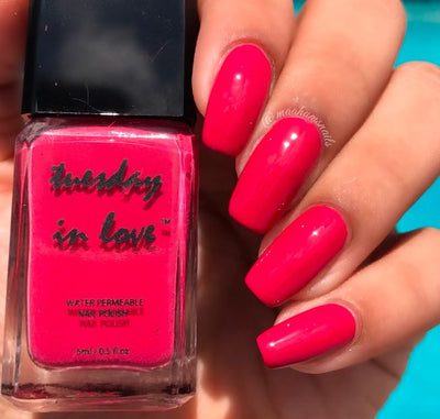 Tuesday in Love Deep Magenta Pink Nail Polish 15ML