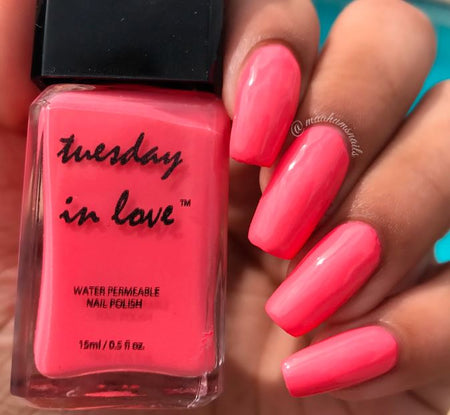 Tuesday in Love Coral Pink Nail Polish 15ML