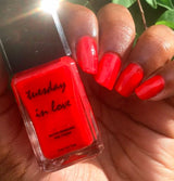 Tuesday in Love Sunset Red Nail Polish 15ML