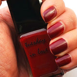 Tuesday in Love Deep Burgundy Red Nail Polish 15ML