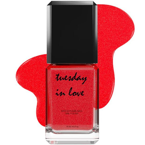 Tuesday in Love Bright Red Nail Polish 15ML